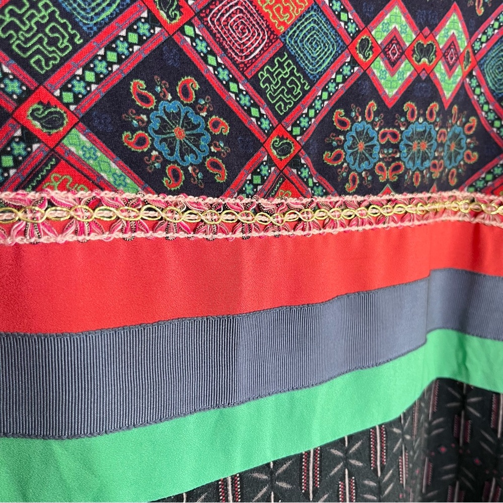 Desigual Boho Geometric‎ Tunic Tank Top Medium - Picture 5 of 9
